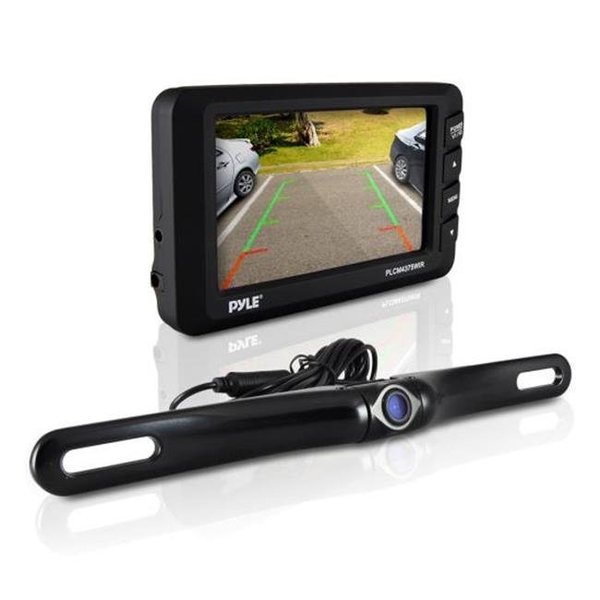 Pyle Usa Pyle USA 1Y6480 4.3 in. Display Wireless Rear View Back-Up Camera & Monitor Parking Reverse Assist System PLCM4375WIR
